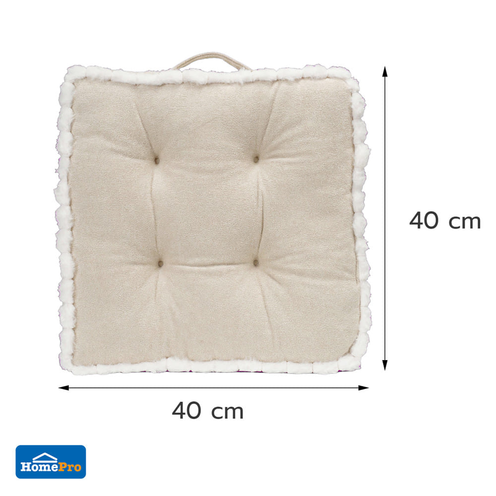 เบาะรองนั่ง HOME LIVING STYLE CLOUDY 16x16 นิ้ว สีครีม