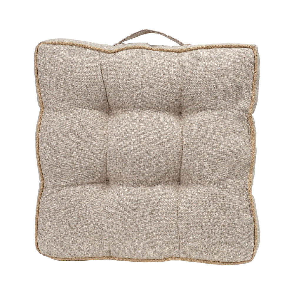เบาะรองนั่ง HOME LIVING STYLE CREST 16x16 นิ้ว สีครีม