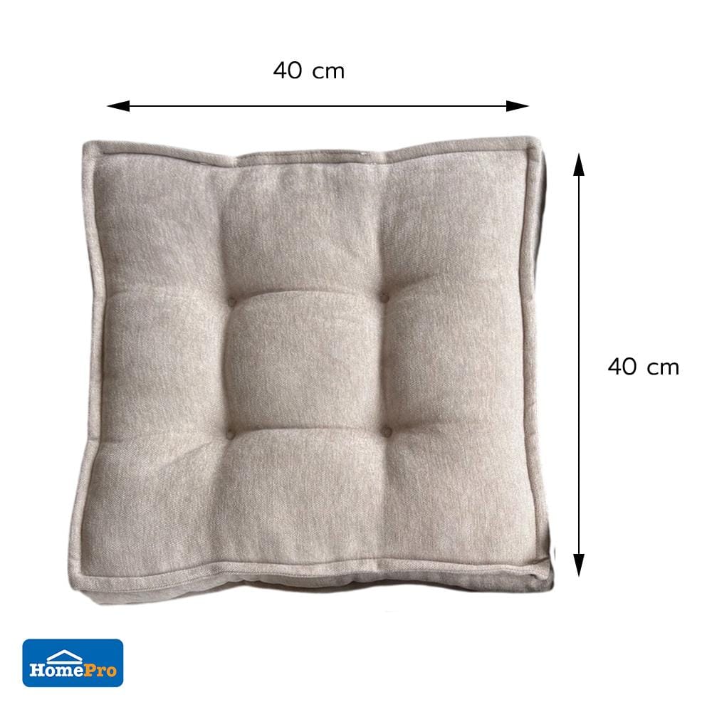 เบาะรองนั่ง HOME LIVING STYLE COZY 16x16 นิ้ว สีเบจ
