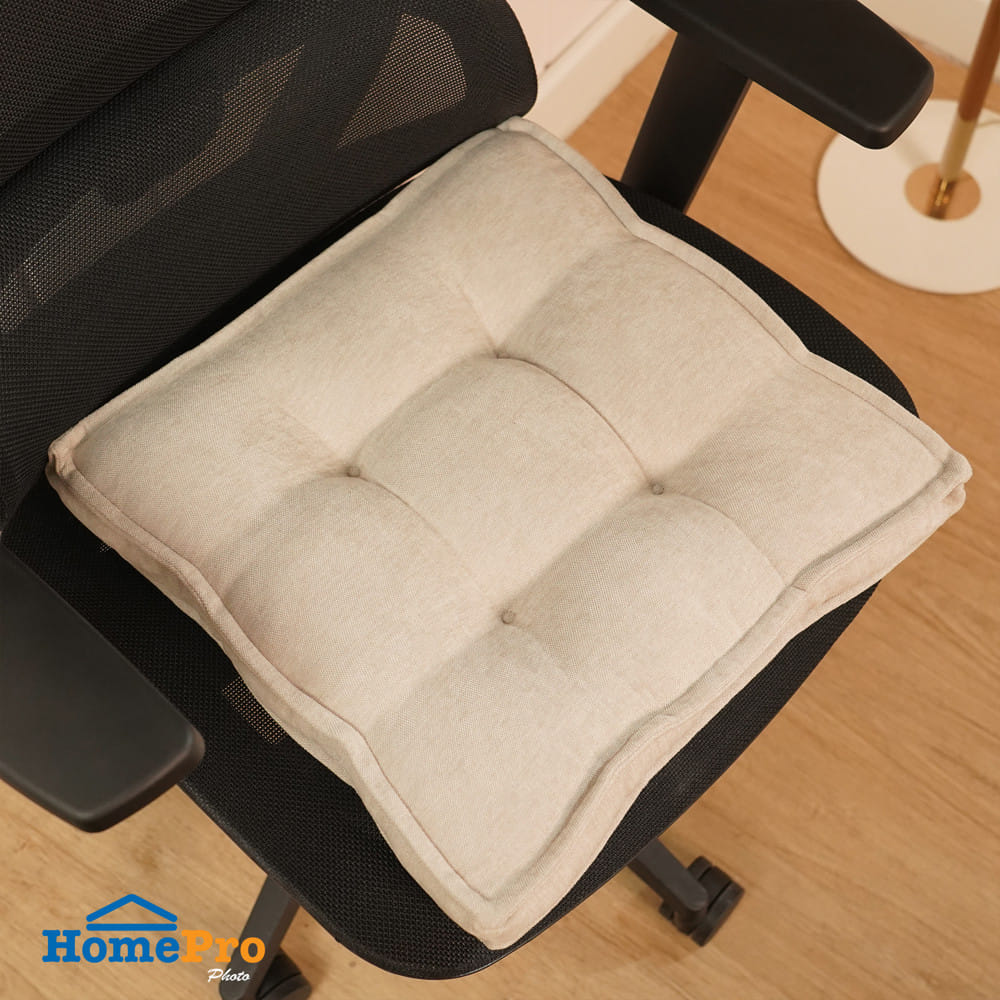 เบาะรองนั่ง HOME LIVING STYLE COZY 16x16 นิ้ว สีเบจ