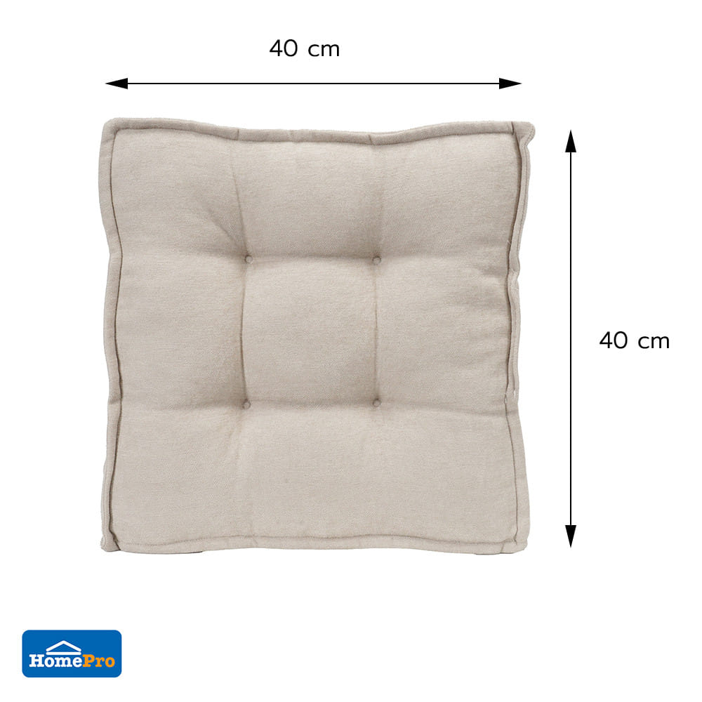 เบาะรองนั่ง HOME LIVING STYLE COZY 16x16 นิ้ว สีเบจ