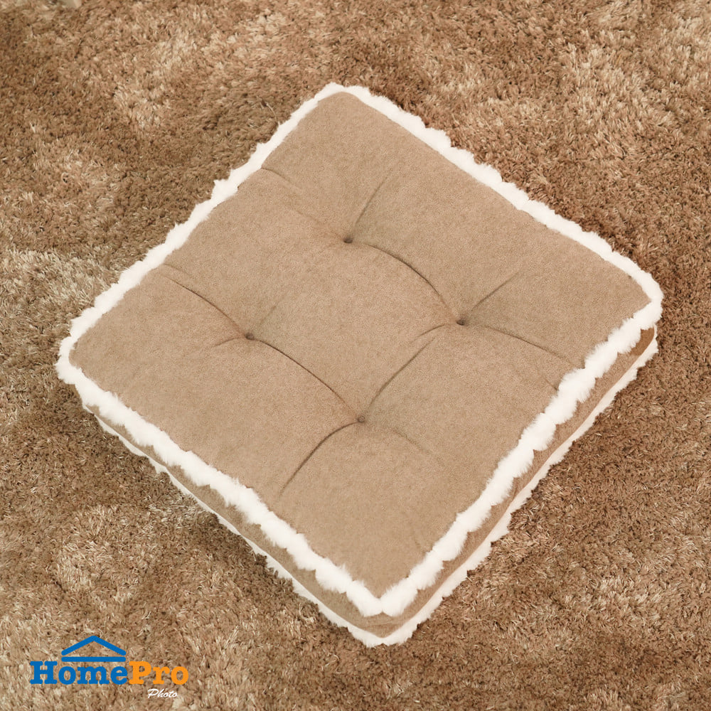 เบาะรองนั่ง HOME LIVING STYLE CLOUDY 16x16 นิ้ว สีน้ำตาล