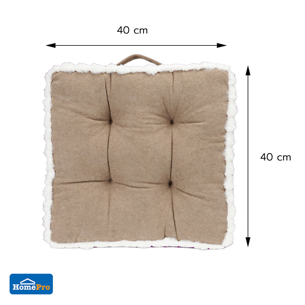 เบาะรองนั่ง HOME LIVING STYLE CLOUDY 16x16 นิ้ว สีน้ำตาล
