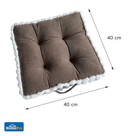 เบาะรองนั่ง HOME LIVING STYLE CLOUDY 16x16 นิ้ว สีน้ำตาล_1