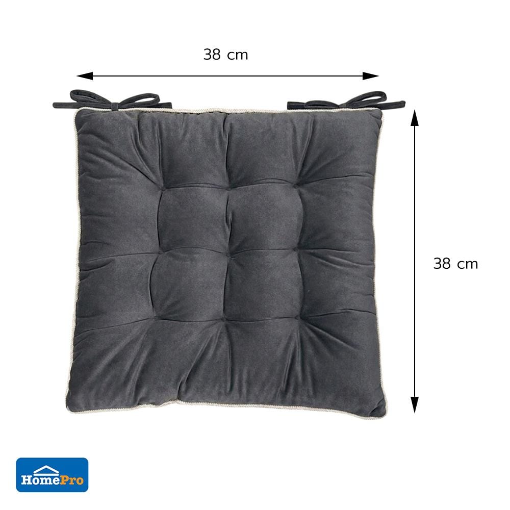 เบาะรองนั่ง HOME LIVING STYLE CRISP 15x15 นิ้ว สีเทา