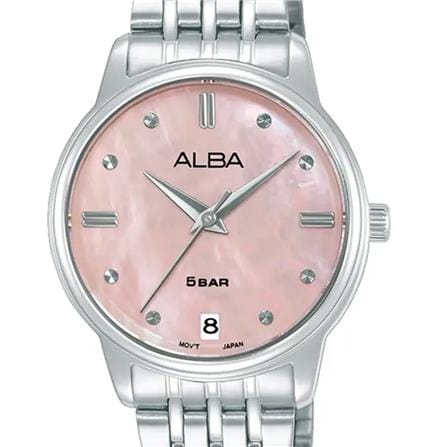 นาฬิกาข้อมือผู้หญิง ALBA รุ่น AG8Q79X ขนาด 28 มม. สีชมพู_1