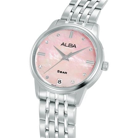 นาฬิกาข้อมือผู้หญิง ALBA รุ่น AG8Q79X ขนาด 28 มม. สีชมพู_2