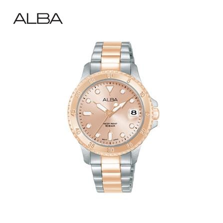 นาฬิกาข้อมือผู้หญิง ALBA รุ่น AG8Q34X ขนาด 34 มม. สีชมพู_0
