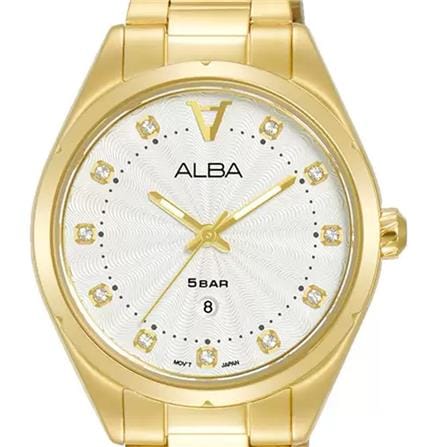 นาฬิกาข้อมือผู้หญิง ALBA รุ่น AH7BP4X ขนาด 34 มม. สีเงินขาว_1