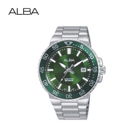 นาฬิกาข้อมือผู้ชาย ALBA รุ่น AS9S85X ขนาด 43 มม. สีเขียว_0