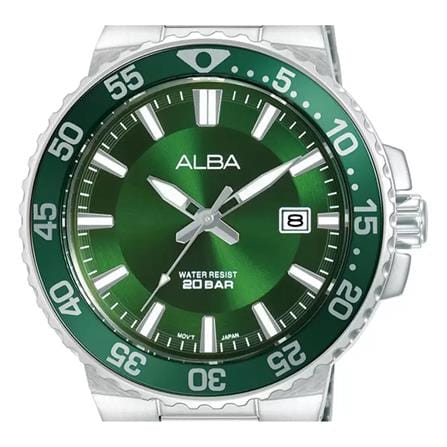 นาฬิกาข้อมือผู้ชาย ALBA รุ่น AS9S85X ขนาด 43 มม. สีเขียว_1