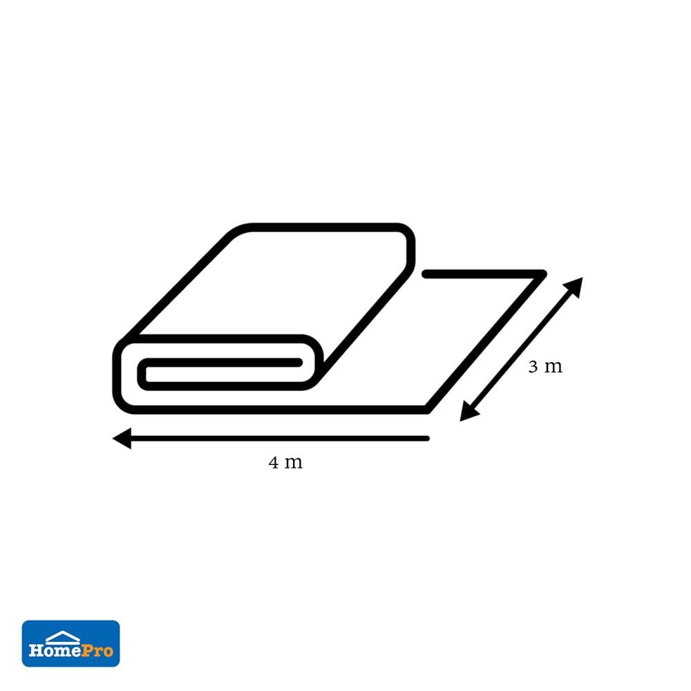 ผ้าใบสีใส SPRING 3x4 ม.