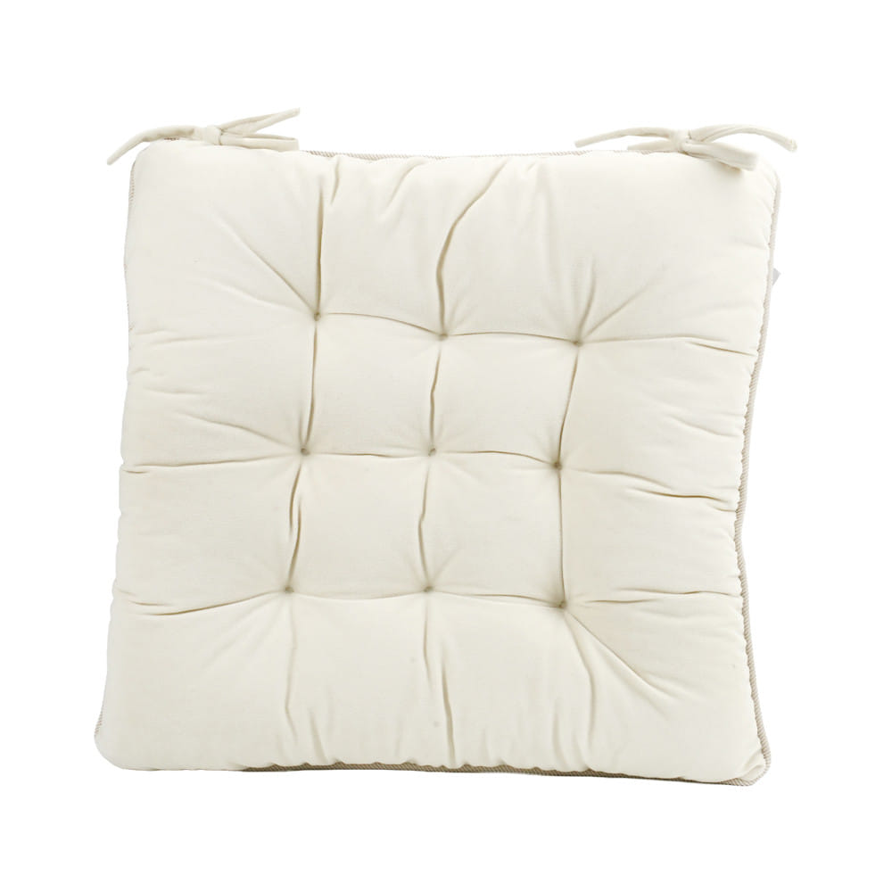เบาะรองนั่ง HOME LIVING STYLE CRISP 15x15 นิ้ว สีครีม
