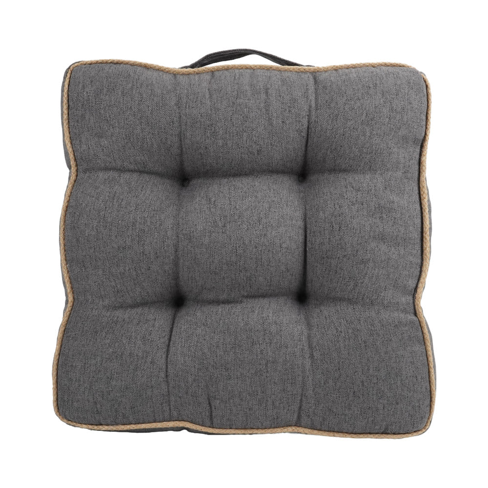 เบาะรองนั่ง HOME LIVING STYLE CREST 16x16 นิ้ว สีเทา