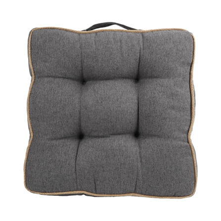 เบาะรองนั่ง HOME LIVING STYLE CREST 16x16 นิ้ว สีเทา_0