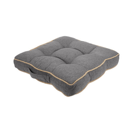 เบาะรองนั่ง HOME LIVING STYLE CREST 16x16 นิ้ว สีเทา_1