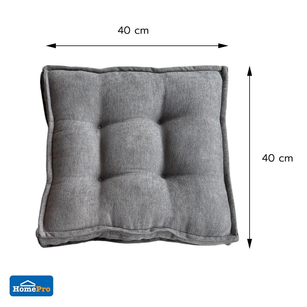 เบาะรองนั่ง HOME LIVING STYLE COZY 16x16 นิ้ว สีเทา