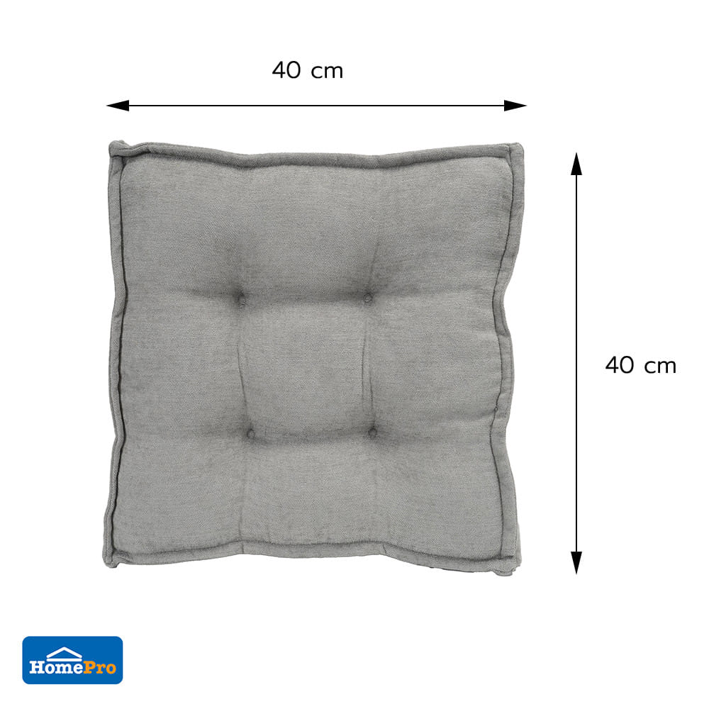 เบาะรองนั่ง HOME LIVING STYLE COZY 16x16 นิ้ว สีเทา