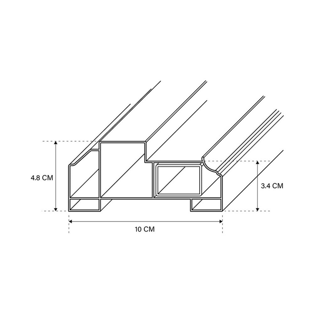 วงกบประตู UPVC NAPA MODERN 80x200 ซม. สีขาว