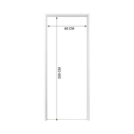 วงกบประตู UPVC NAPA MODERN 80x200 ซม. สีขาว_3