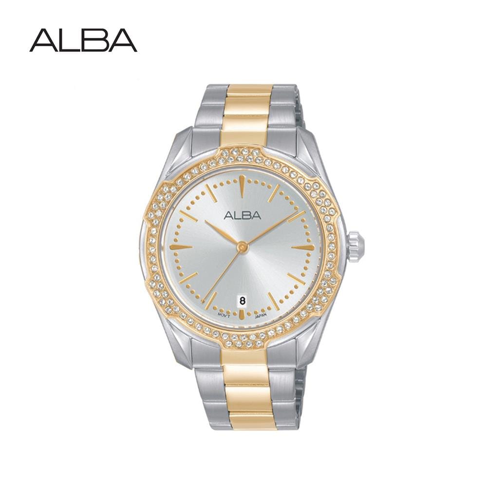 นาฬิกาข้อมือผู้หญิง ALBA รุ่น AG8N32X ขนาด 36 มม. สีขาว