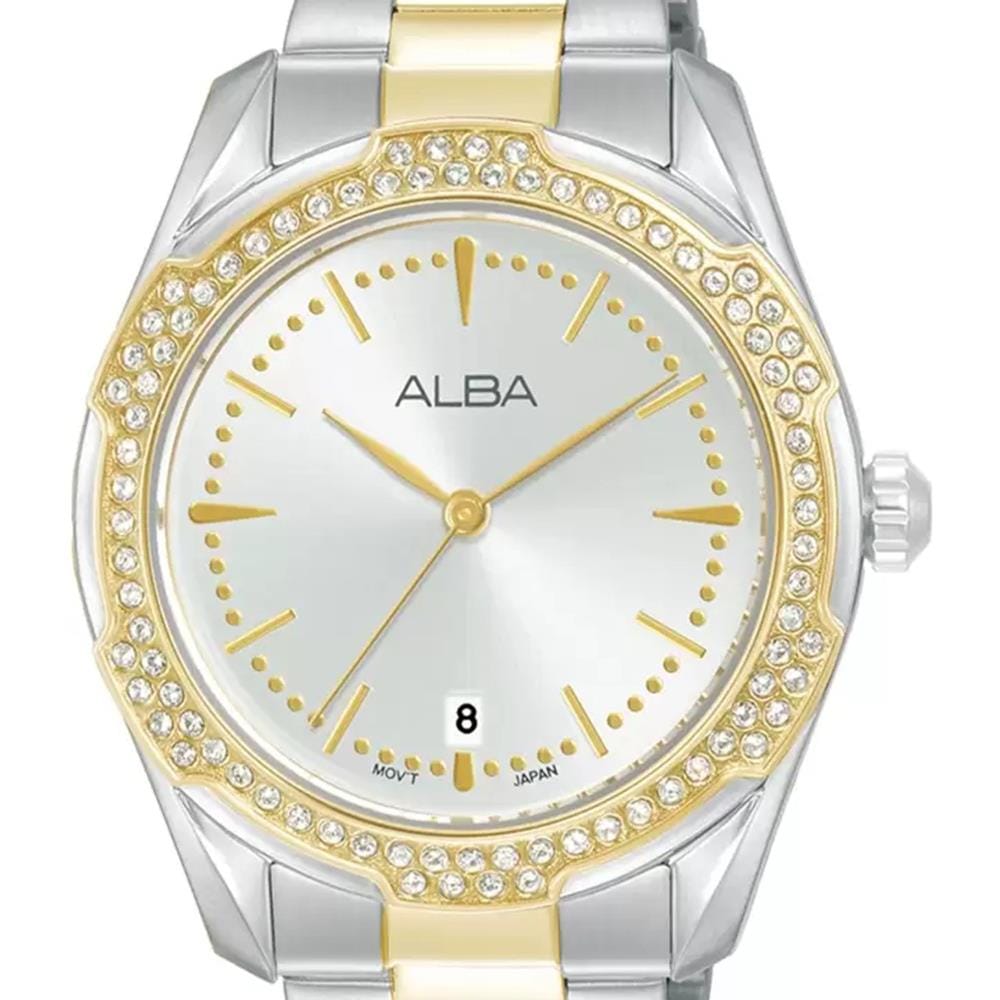 นาฬิกาข้อมือผู้หญิง ALBA รุ่น AG8N32X ขนาด 36 มม. สีขาว