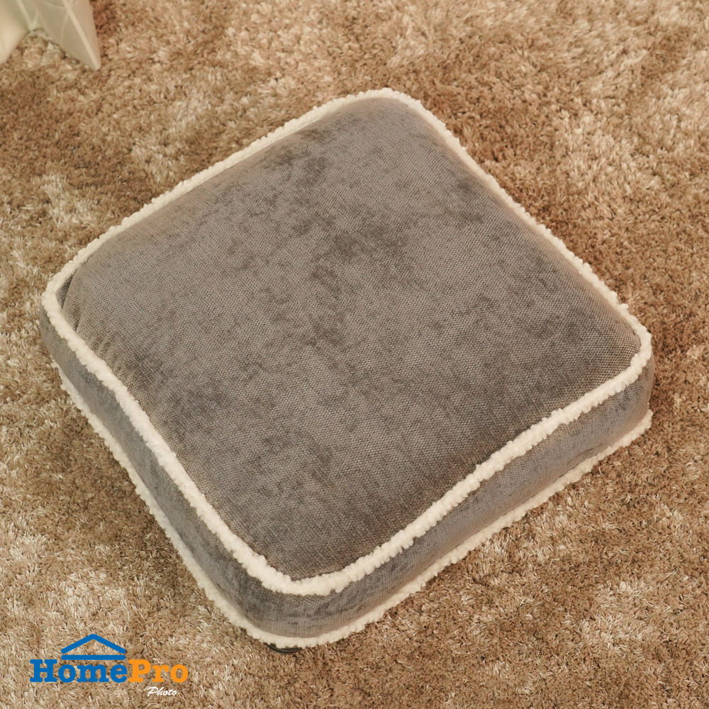 เบาะรองนั่ง HOME LIVING STYLE COMF 17x17 นิ้ว สีเทา