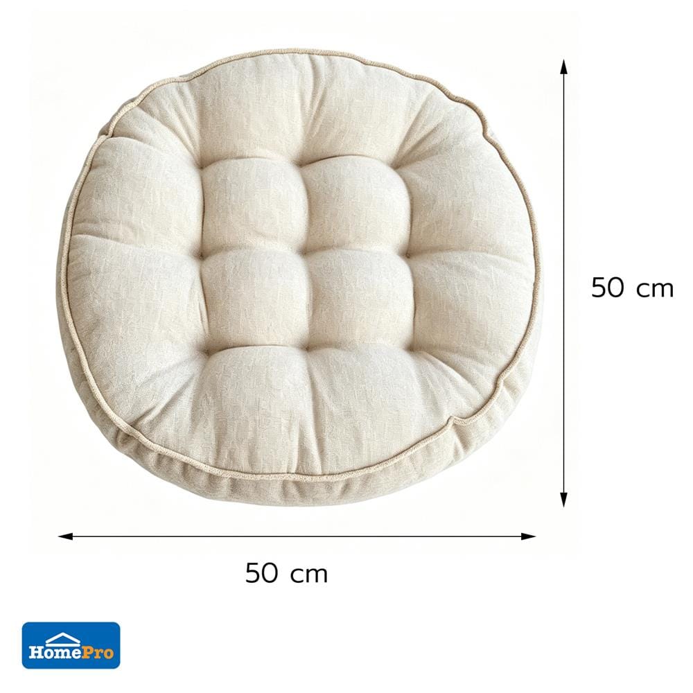 เบาะรองนั่ง HOME LIVING STYLE CATCH 20x20 นิ้ว สีครีม
