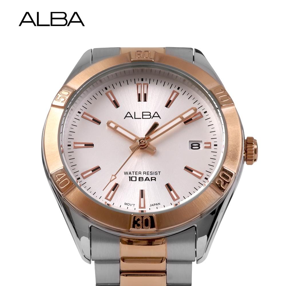นาฬิกาข้อมือผู้หญิง ALBA รุ่น AG8M90X ขนาด 35.5 มม. สีขาว