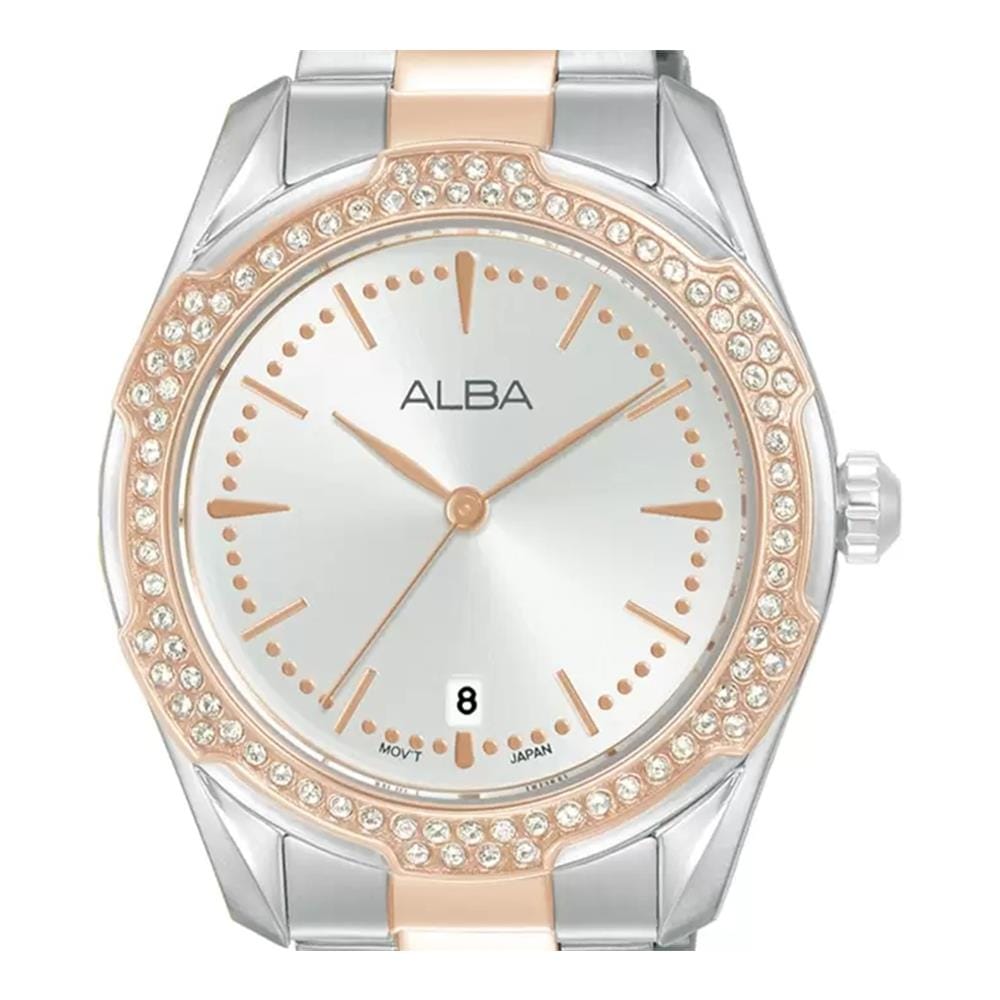 นาฬิกาข้อมือผู้หญิง ALBA รุ่น AG8N30X ขนาด 36 มม. สีเงิน