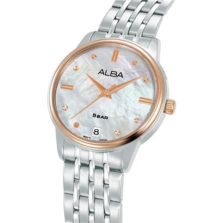 นาฬิกาข้อมือผู้หญิง ALBA รุ่น AG8Q74X ขนาด 28 มม. สีขาวมุก_2