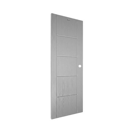 ประตูภายนอก UPVC เจาะลูกบิด ASARA A915 80x200 ซม. สีเทา_1