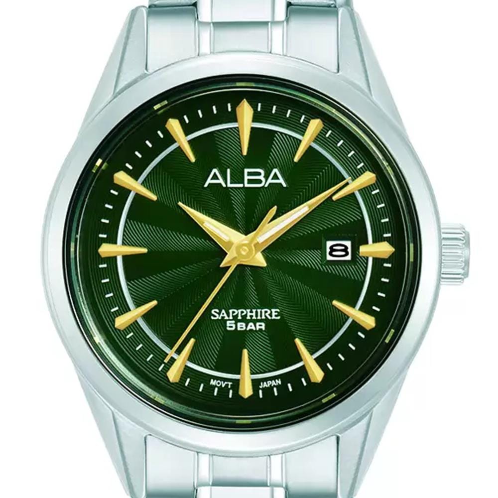 นาฬิกาข้อมือผู้หญิง ALBA รุ่น AH7CJ3X ขนาด 29.5 มม. สีเขียว