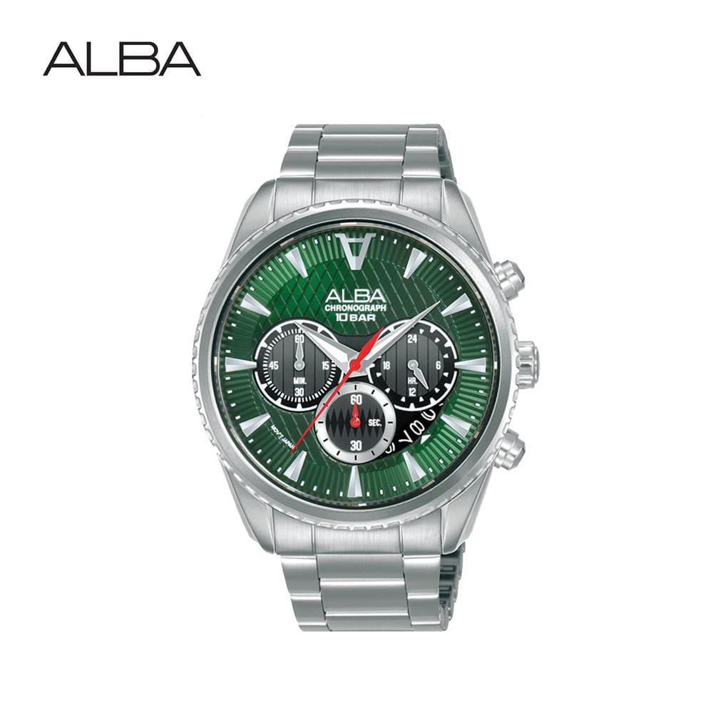 นาฬิกาข้อมือผู้ชาย ALBA รุ่น AT3J13X ขนาด 43 มม. สีเขียว_1