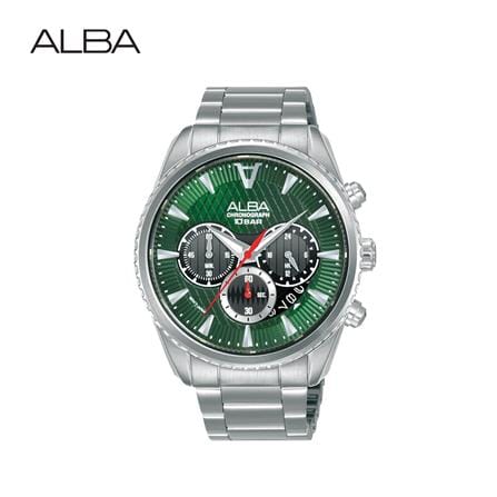 นาฬิกาข้อมือผู้ชาย ALBA รุ่น AT3J13X ขนาด 43 มม. สีเขียว_0
