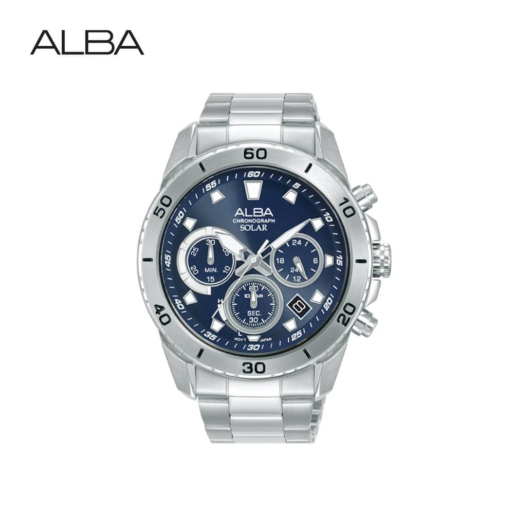 นาฬิกาข้อมือผู้ชาย ALBA รุ่น AZ5013X ขนาด 43.8 มม. สีน้ำเงิน