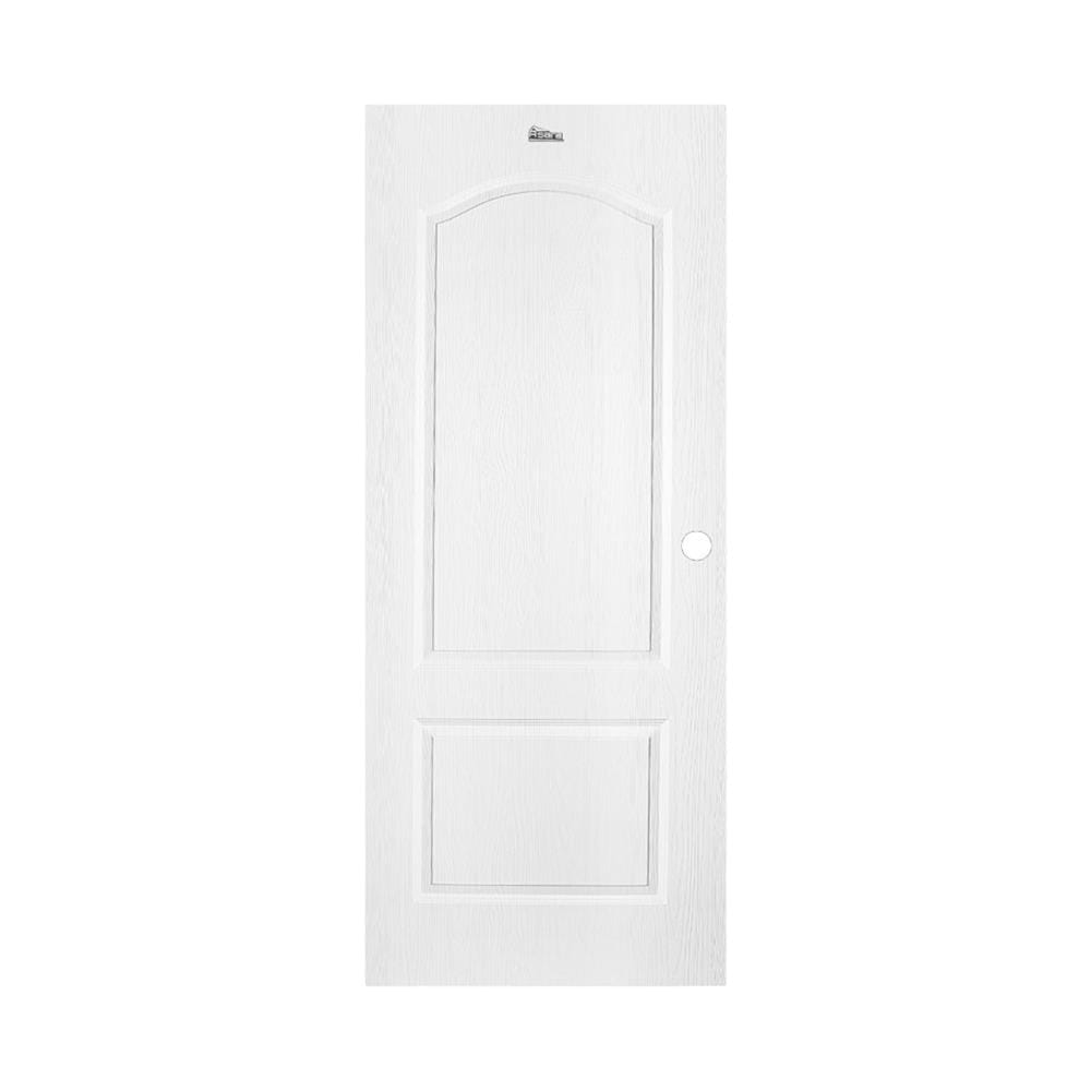 ประตูภายนอก UPVC เจาะลูกบิด ASARA A913 80x200 ซม. สีขาว