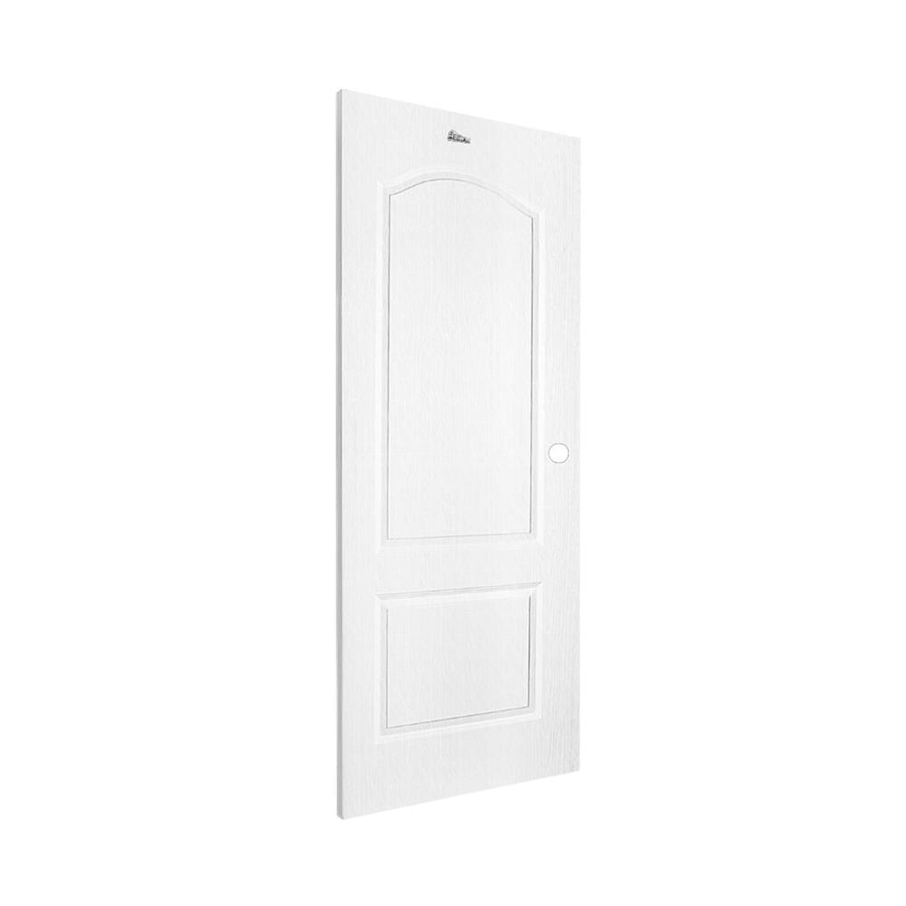 ประตูภายนอก UPVC เจาะลูกบิด ASARA A913 80x200 ซม. สีขาว