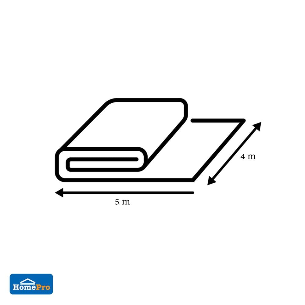 ผ้าใบสีใส SPRING 4x5 ม.