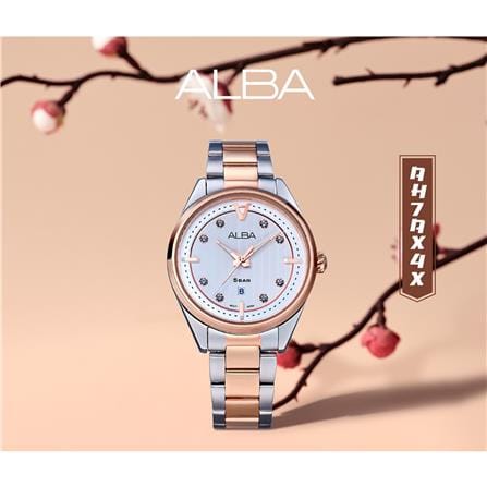 นาฬิกาข้อมือผู้หญิง ALBA รุ่น AH7AX4X ขนาด 34 มม. สีขาว_4
