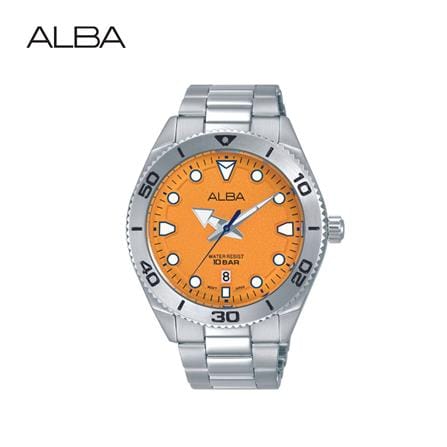 นาฬิกาข้อมือผู้ชาย ALBA รุ่น AS9T17X ขนาด 43 มม. สีส้ม_0