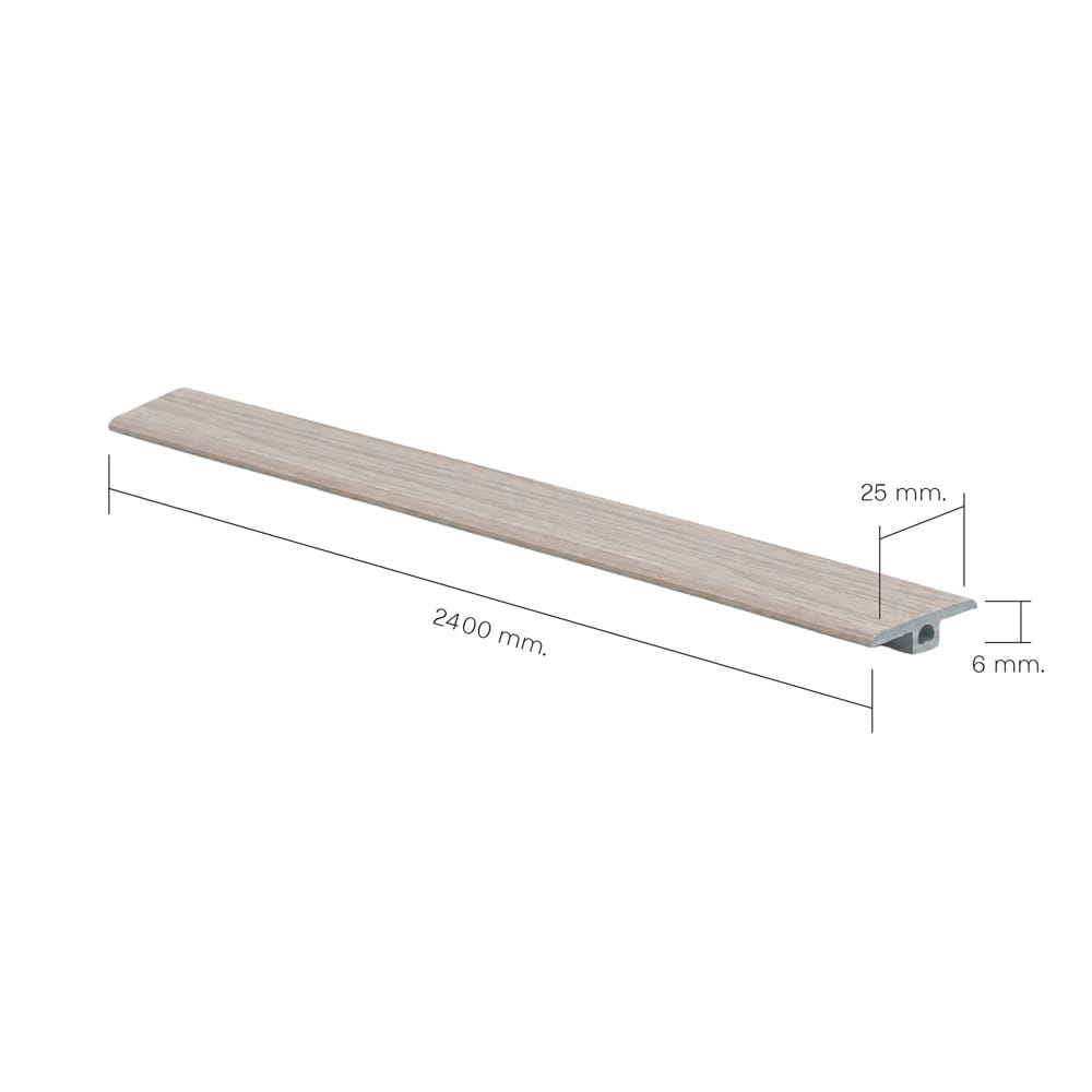ตัวจบระดับเดียวกัน PVC SMARTMATT 2.5x240x0.6 ซม. สี 304