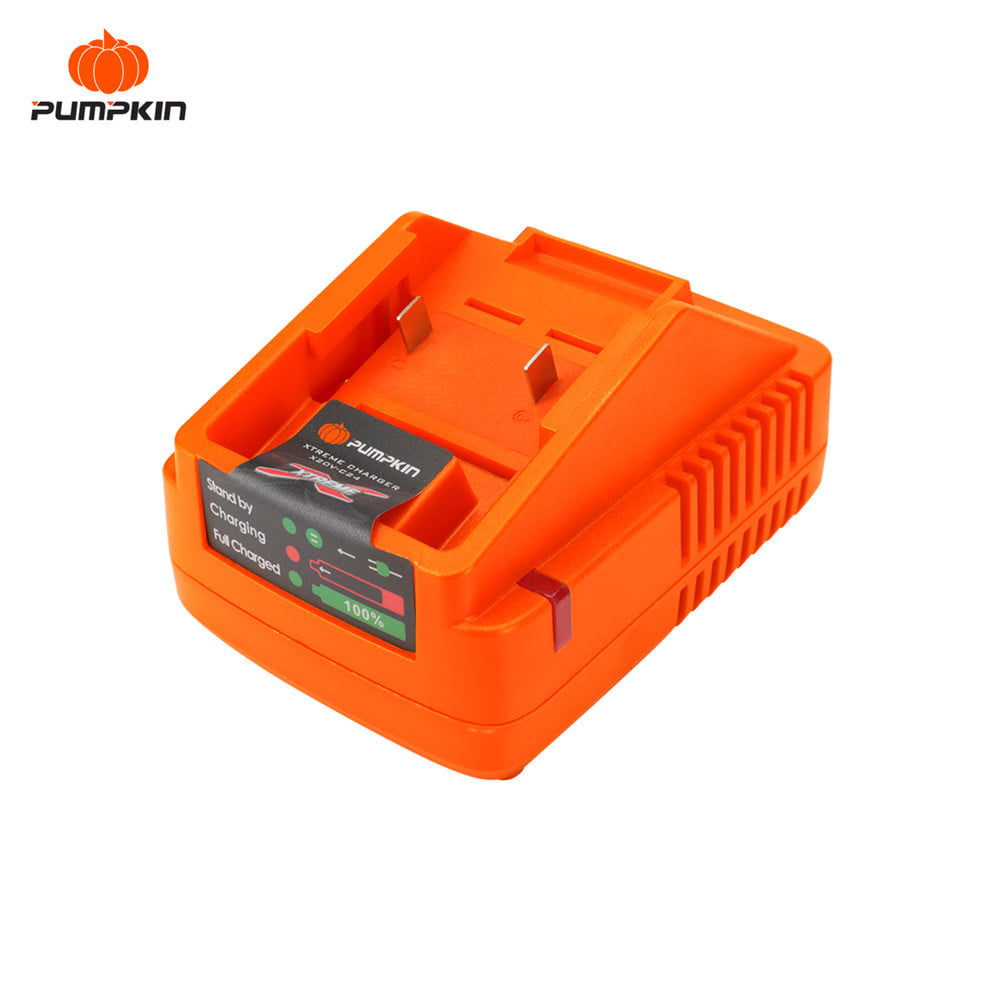 แท่นชาร์จแบตเตอรี่ 1 ช่อง PUMPKIN 50435 X20 2.4 แอมป์ 20 โวลต์