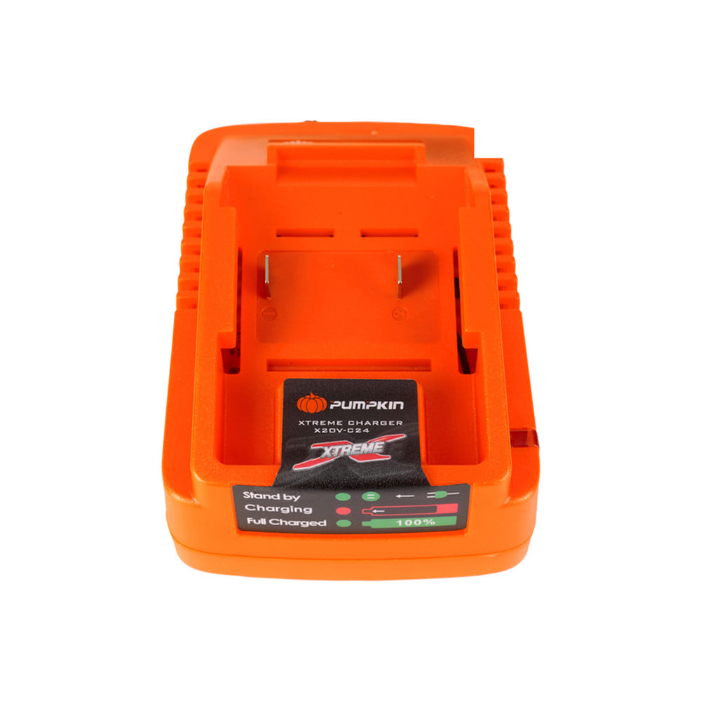 แท่นชาร์จแบตเตอรี่ 1 ช่อง PUMPKIN 50435 X20 2.4 แอมป์ 20 โวลต์