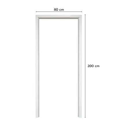 วงกบประตู WPC ASARA 80x200 ซม. สีขาว_4