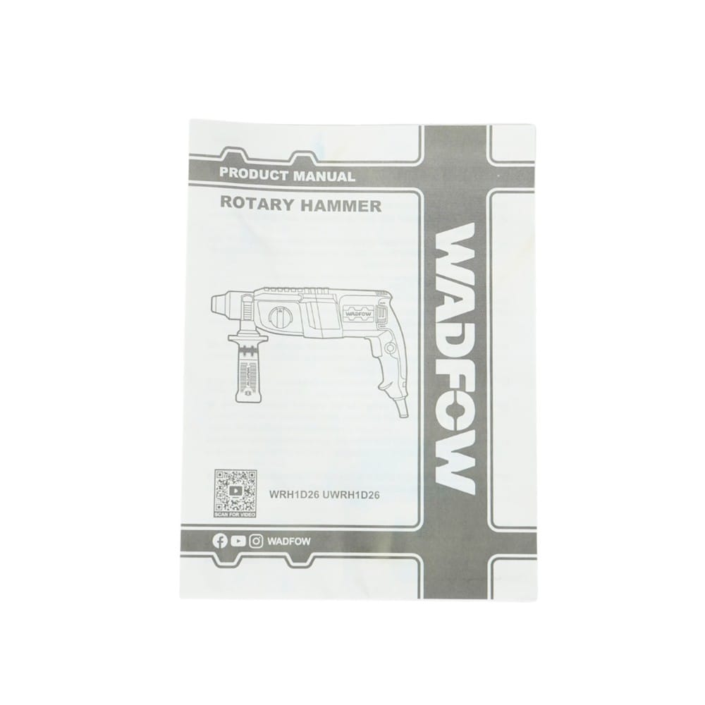 สว่านโรตารี่ WADFOW WRH1D26 26 มม. 800 วัตต์