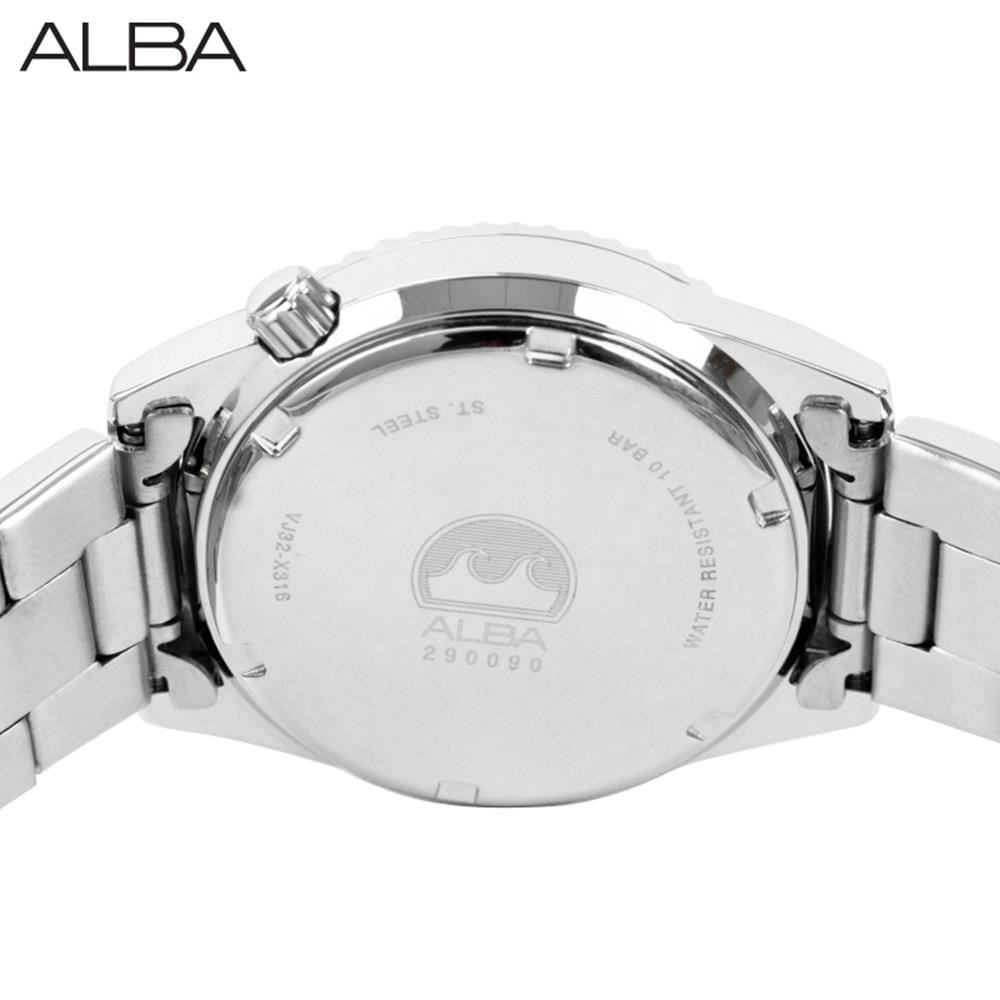 นาฬิกาข้อมือผู้หญิง ALBA รุ่น AG8L39X ขนาด 36 มม. สีแดง