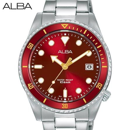 นาฬิกาข้อมือผู้หญิง ALBA รุ่น AG8L39X ขนาด 36 มม. สีแดง_1