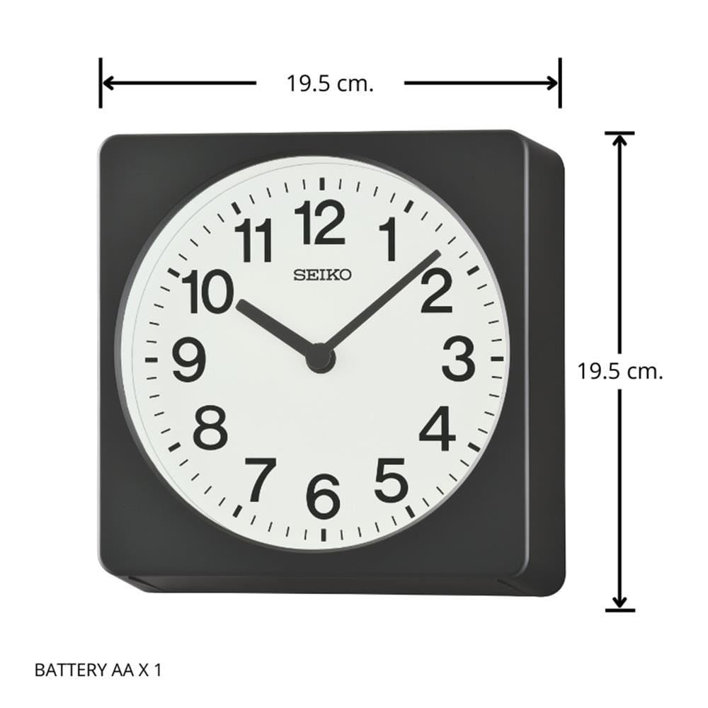 นาฬิกาแขวน SEIKO CLOCKS QXA860K 7.6 นิ้ว สี BLACK/WHITE