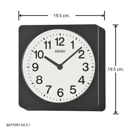 นาฬิกาแขวน SEIKO CLOCKS QXA860K 7.6 นิ้ว สี BLACK/WHITE_3